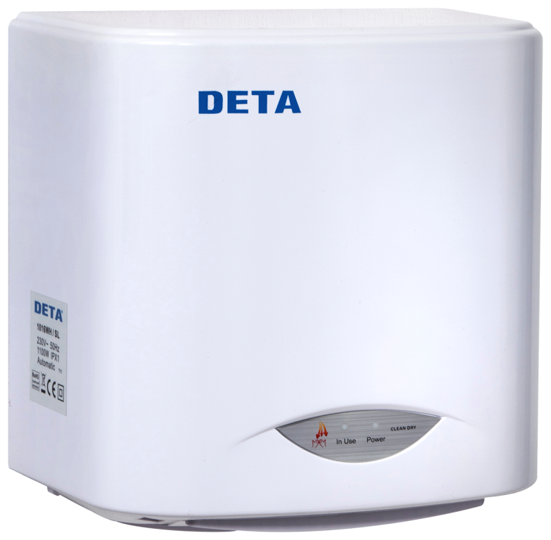 Deta 1.1kW Automatic Compact Hand Dryer White - 1016WH, Image 1 of 1