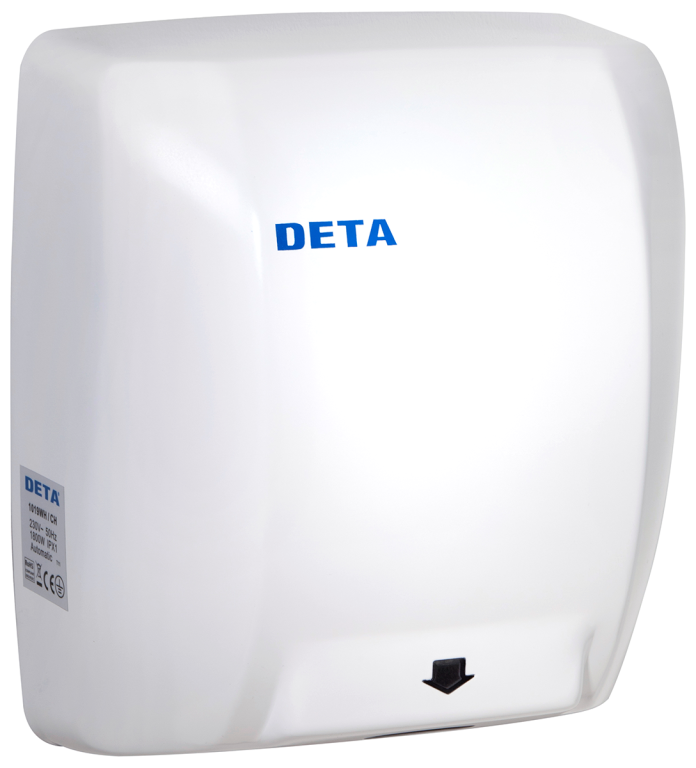 Deta 1.8kW Automatic Heavy Duty Dryer White Steel - 1019WH, Image 1 of 1