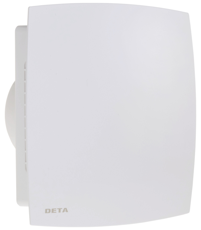 Deta 4" Extractor Fan With Flat Fascia 100mm White - DT4630, Image 1 of 1