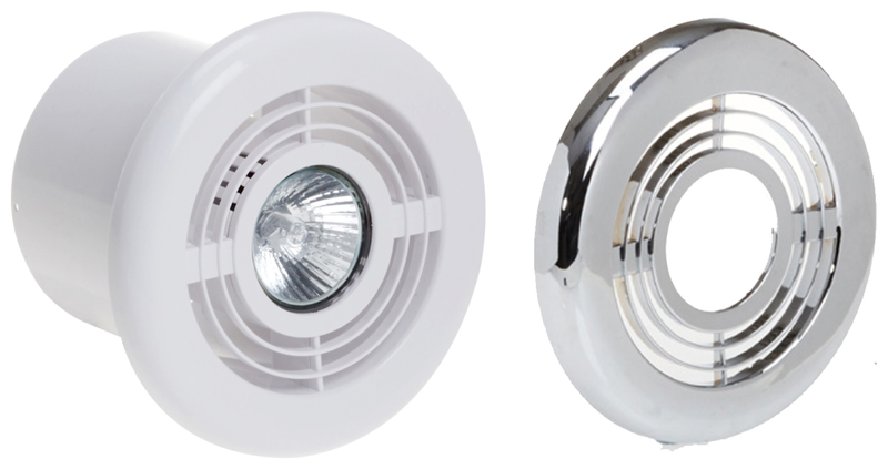 Deta 4" Shower Fan Kit With Timer & Light 100mm White - DT4641, Image 1 of 1