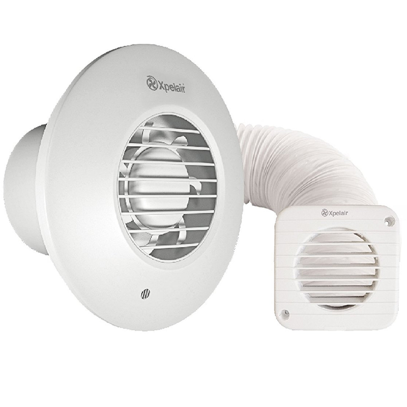 Xpelair SSSFC Simply Silent™ Shower Fan 4"/100mm Complete with Timer (93086AW), Image 1 of 2
