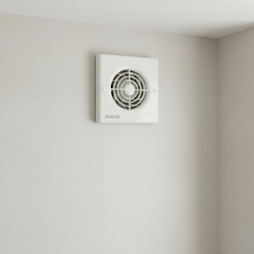 Manrose M200 Centrifugal Bathroom Extractor Fan With Timer | UKES