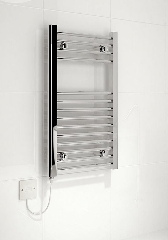 Kudox 150W Straight Electric Towel Rail 400x700mm, White - KTR150STR4X7W - 345272, Image 1 of 1