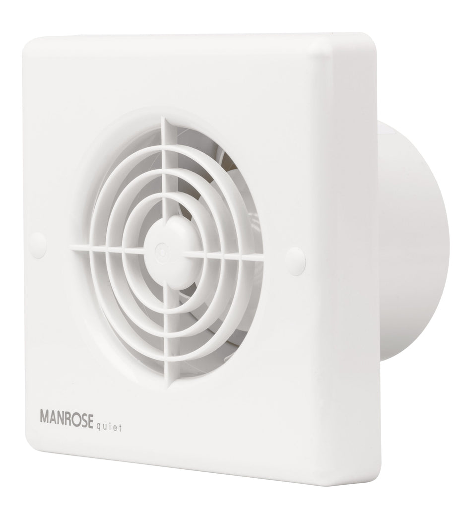 thumbnail image 2 of 110V Wall-Mounted Exhaust Fan – 4/6/8/10 Inch Square Ventilation Fan For Bathroom, Basement, Attic & Window 2 of 6