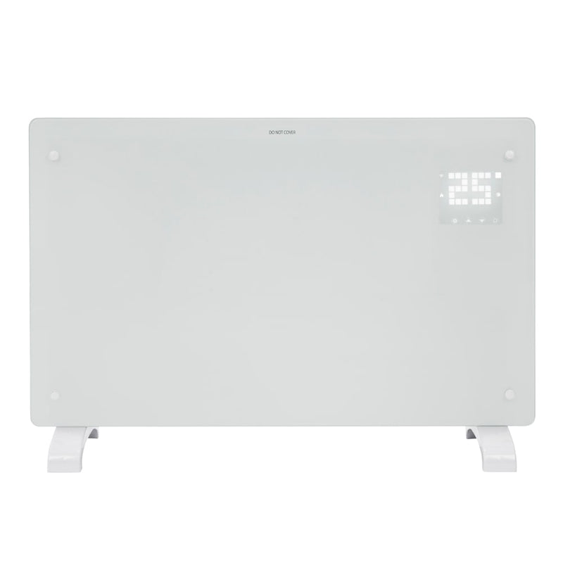 Devola Designer 2kW Smart Glass Panel Heater with Timer White – DVPW2000WH - Return Unit, Image 1 of 9