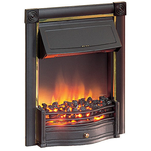 Dimplex Horton Inset Fire (Black with Brass Effect Finish) - HTN20BL, Image 1 of 1