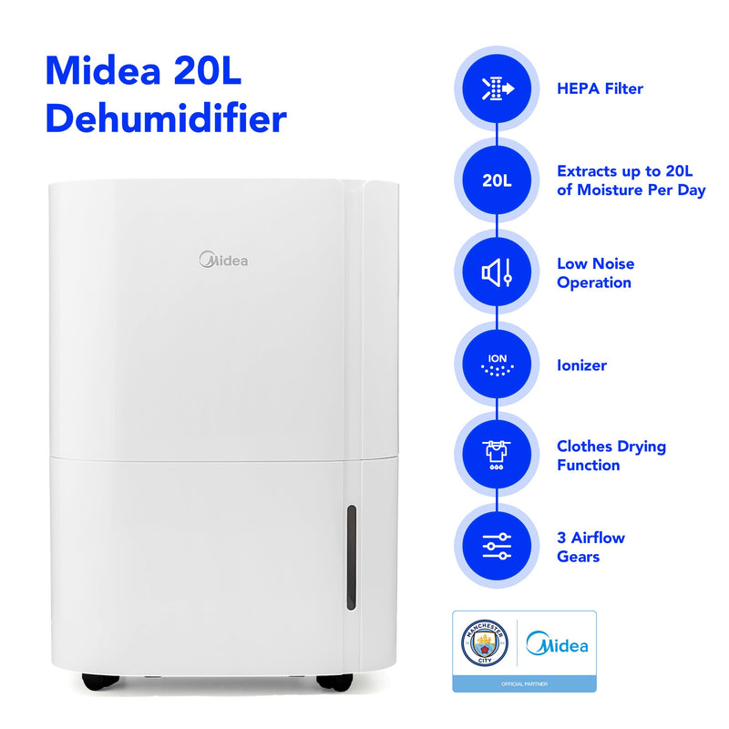 Midea 20L DF3 Dehumidifier - MDDF-20DEN7, Image 2 of 7