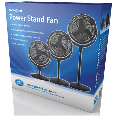 Premiair 16 Power Stand Fan with Remote - EH1862, Image 3 of 4
