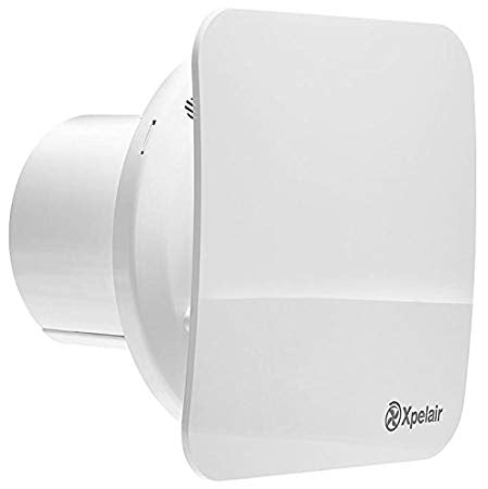 Xpelair Simply Silent C4HTS 4"/100mm Square Humidity Extract Fan with Timer - 92966AW, Image 1 of 1
