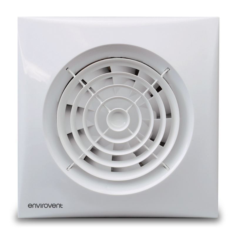 EnviroVent Silent 100 Whisper Quiet WC & Bathroom Extract Fan - SIL100S, Image 1 of 2