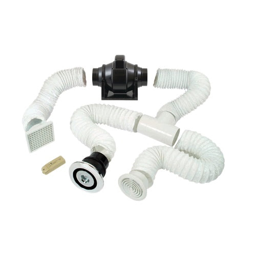 Manrose Pro Showerlite Centrifugal Shower Fan Kit Chrome PROCFSLKC Air Con Centre