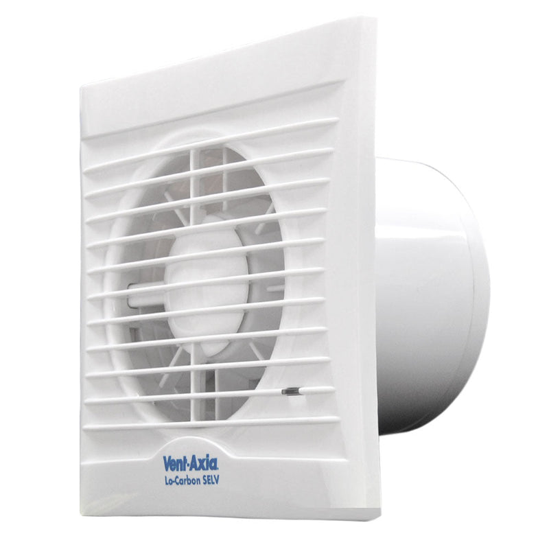 Vent-Axia Silhouette 100H 4"/100mm Axial Bathroom, Kitchen and Toilet Fan - 454057, Image 1 of 1
