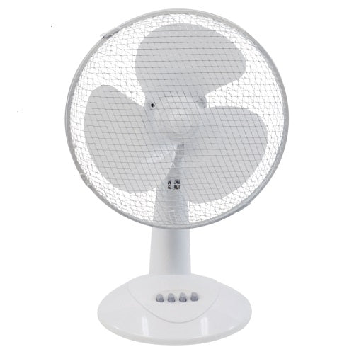 Prem-I-Air 40W 3 Speed 12-inch Plastic Desk Fan - White - EH1522, Image 3 of 3