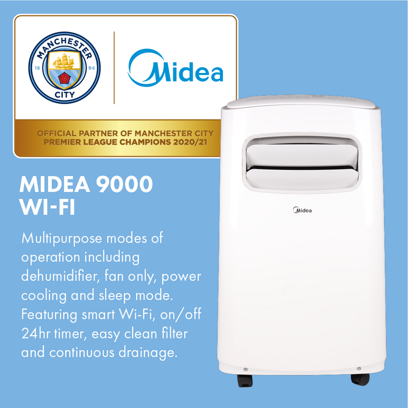 Midea Comfee 9000 BTU WiFi Compatible Portable Air Conditioner - White - MPPFA-09CRN7 - Return Unit, Image 2 of 9