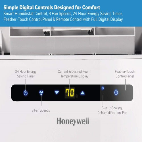 Honeywell MN 10,000 BTU Portable Air Conditioner - MN10CES, Image 3 of 9