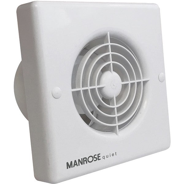 Manrose 4.8W Quiet Axial Bathroom Extractor Fan - QF100S, Image 1 of 1