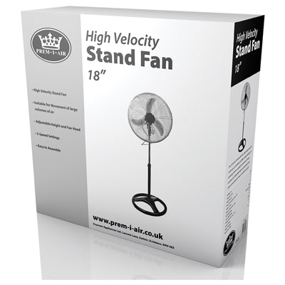 Premiair 18" Hv High Velocity Stand Fan - EH1804, Image 2 of 2