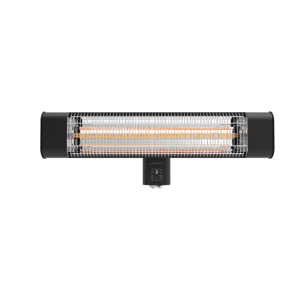 Devola Platinum 2.4kW Wall Mounted Patio Heater with Remote Control IP65 - Black - DVPH24PWMB, Image 1 of 1