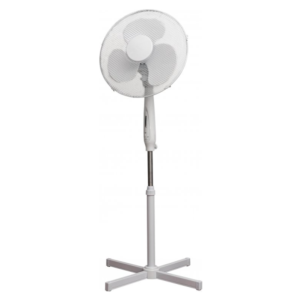 Prem-I-Air 40.5W 3 Speed 16-inch Pedestal Fan With Remote - White - EH1826 - Return Unit, Image 1 of 4
