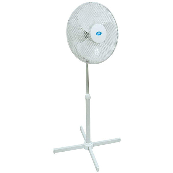 Premiair 16inch. White Oscillating Pedestal Fan - EH0527, Image 1 of 1