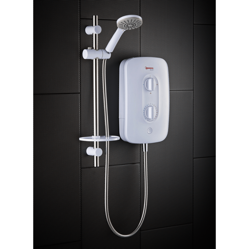 Redring Bright 10.5KW Multi-Connection Electric Shower With 3 Power Settings - 53533201, Image 4 of 7