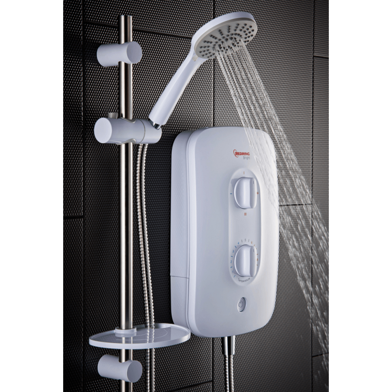 Redring Bright 9.5KW Multi-Connection Electric Shower With 3 Power Settings - 53533101, Image 5 of 7