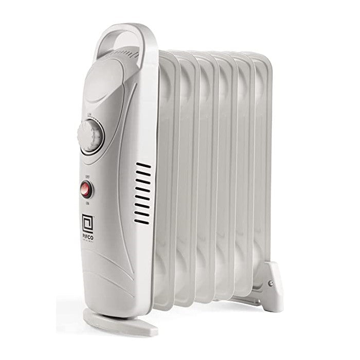 Pifco 800W White 7 Fins Oil Filled Radiator - PIF203915, Image 1 of 2