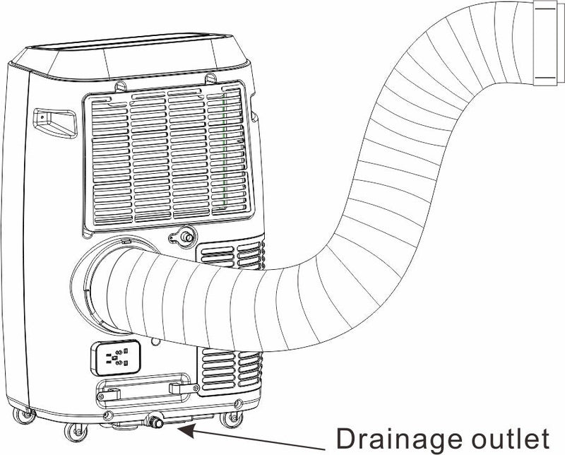 Air Conditioning Centre 14000 BTU WiFi Compatible Portable Air Conditioner - White - KYR-45GW - Return Unit, Image 4 of 4