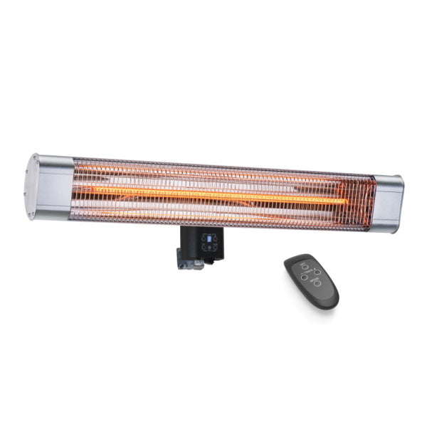Devola Platinum 2.4kW Wall Mounted Patio Heater with Remote Control IP65 - Silver - DVPH24PWMSL, Image 1 of 1