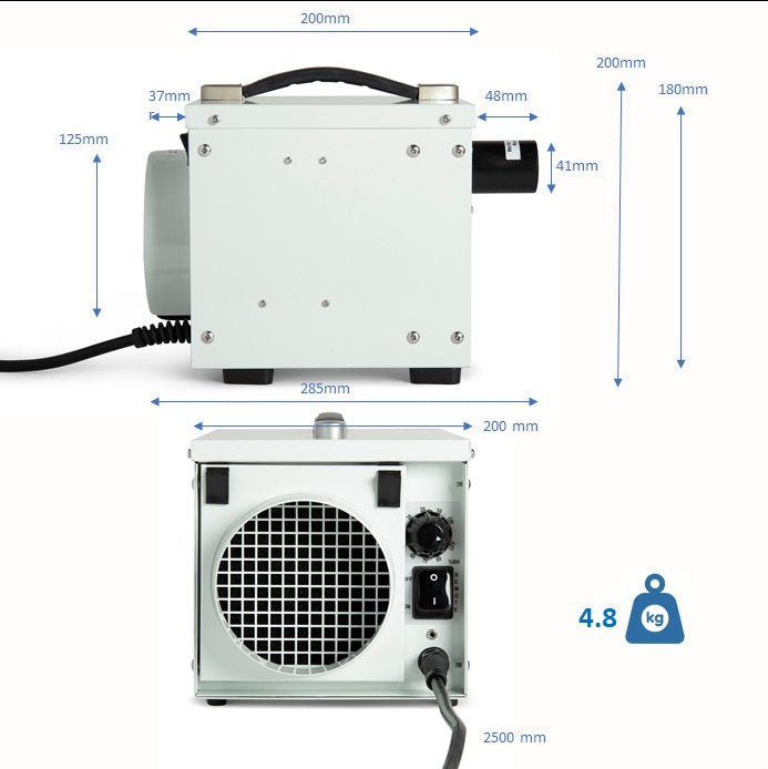 Ecor Pro DH800 Commercial Dehumidifier, Image 3 of 7
