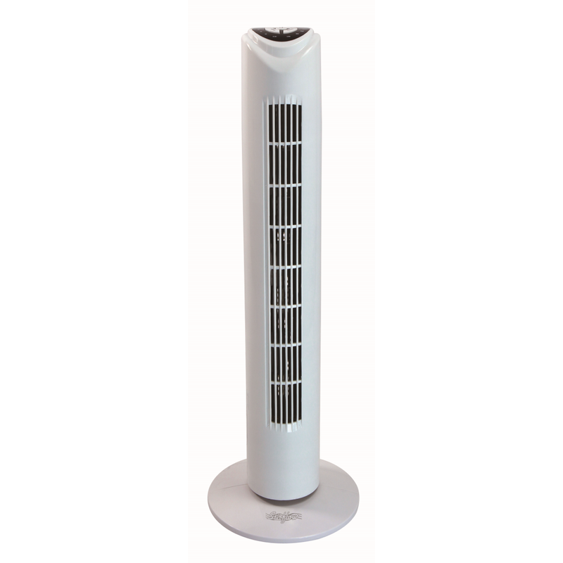 Stirflow 50W 3 Speed 32-inch Tower Fan With Remote - White - STF1RD, Image 1 of 2