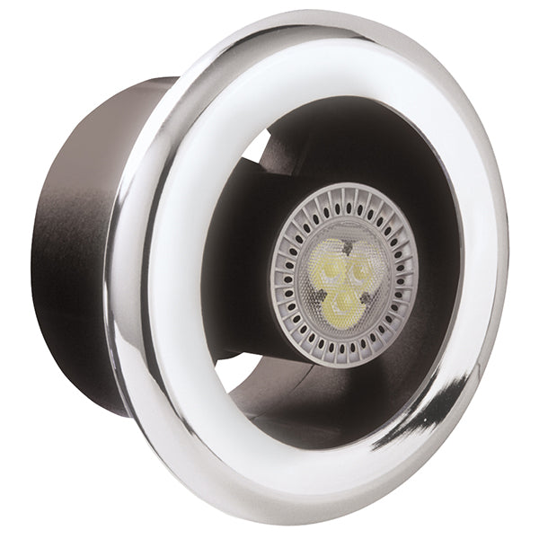 Manrose LEDSLKTC 100mm LED Showerlite Fan Kit Timer(Chrome) - Return Unit, Image 1 of 1