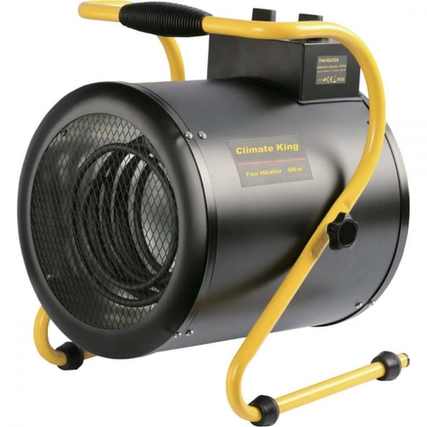 Climate King Premium Quality 9kw Torpedo 3 Phase 400V Fan Heater - HCK-TP9, Image 1 of 1