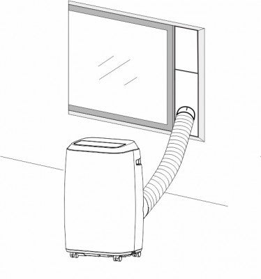 Air Conditioning Centre 14000 BTU WiFi Compatible Portable Air Conditioner - White - KYR-45GW - Return Unit, Image 3 of 4