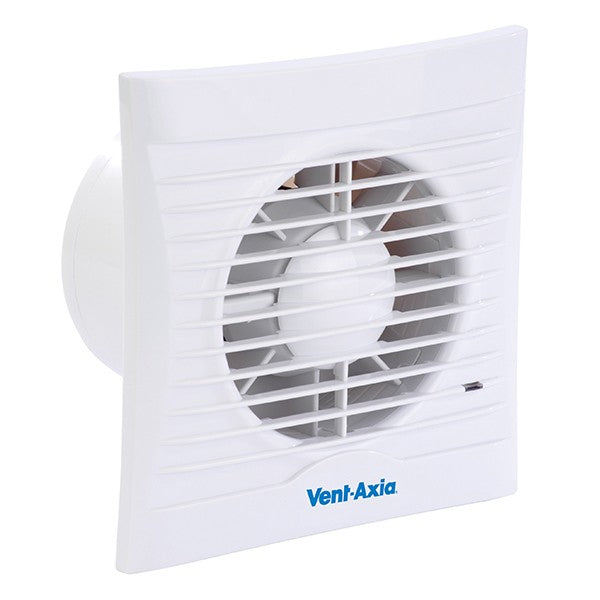 Vent Axia Lo-Carbon Silhouette 4 Inch Slimline Low Energy Bathroom Extractor Fan - 441624, Image 1 of 1