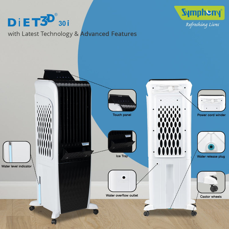 Symphony Diet 3D 30i Evaporative Air Cooler - DIET3D30i, Image 10 of 10