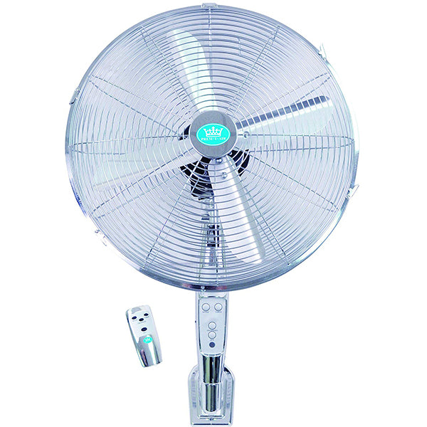 Premiair 16 Chrome Wall Fan with Remote Control And Timer - EH1574, Image 1 of 1