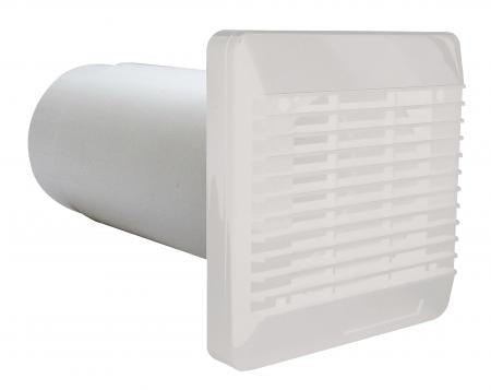 Vent-Axia Wall Kit White for 100mm Fans - 254102, Image 1 of 1