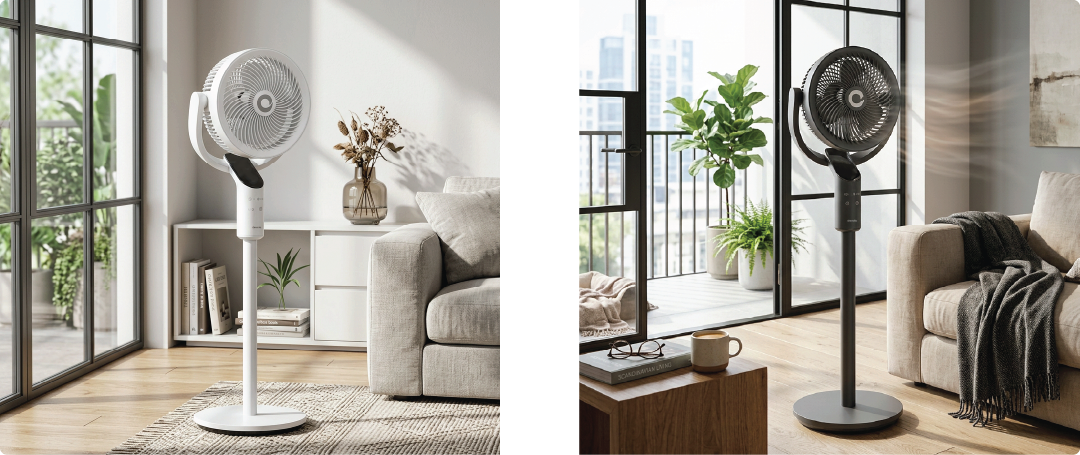 The New Devola Pedestal Air Circulator