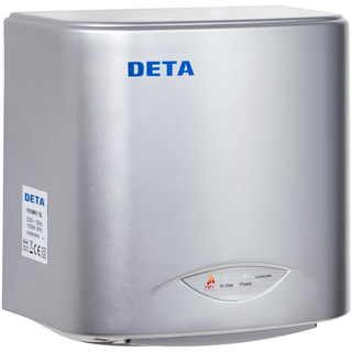 Deta 1.1kW Automatic Compact Hand Dryer Silver - 1016SL