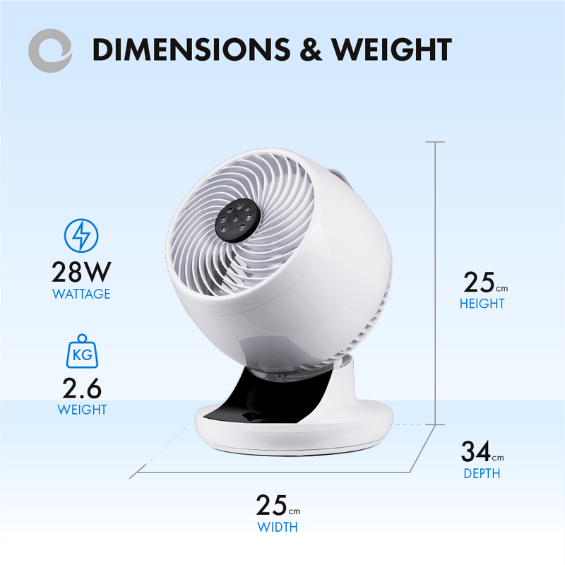 Devola Ultra Quiet 28W 12 Speed 9-inch DC Desk Fan - White - DV9DCDF, Image  of 10