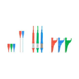 Megger  Test Lead Set Red/Green/Blue Unfused with Red/Blue Long Tip - 1001-991