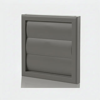 Blauberg 100m (4") Gravity Shutter Wall Vent Cover - DECOR 155X155- 100G SLATE GREY