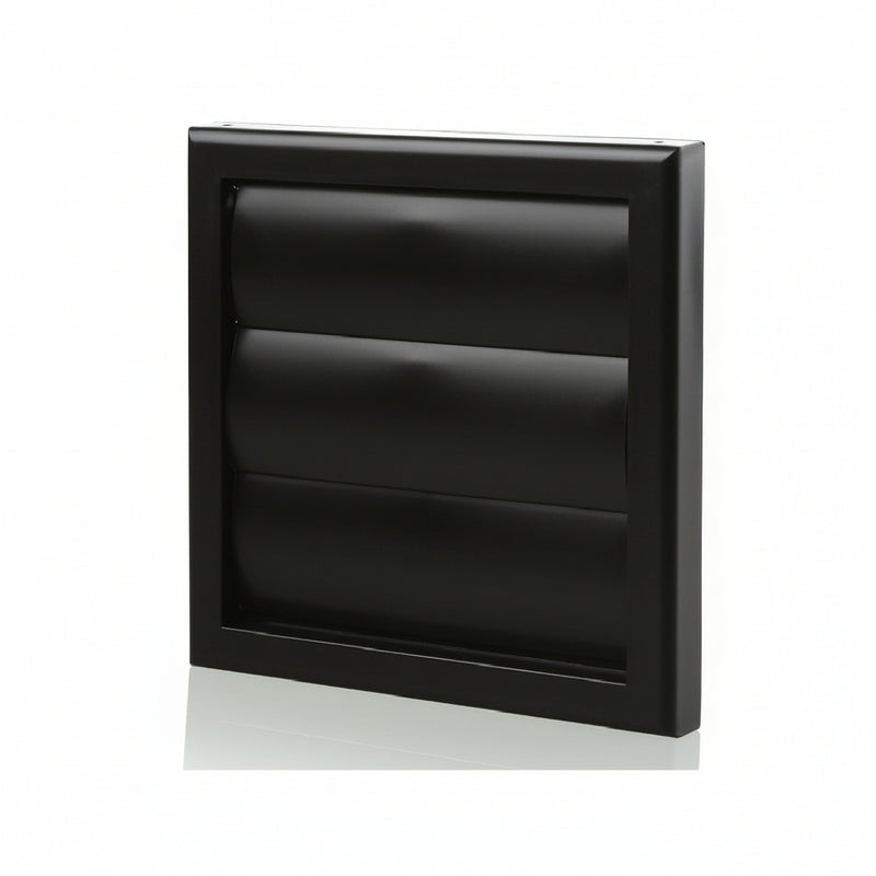 Blauberg Plastic Gravity Shutter Vent - 100mm - Off Black - DECOR155X155-100GBLACK, Image  of 3