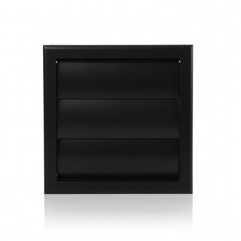 Blauberg Plastic Gravity Shutter Vent - 100mm - Off Black - DECOR155X155-100GBLACK, Image  of 3