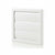 Blauberg Plastic Gravity Shutter Vent-125mm-Brilliant White - DECOR185X185-125GWHITE