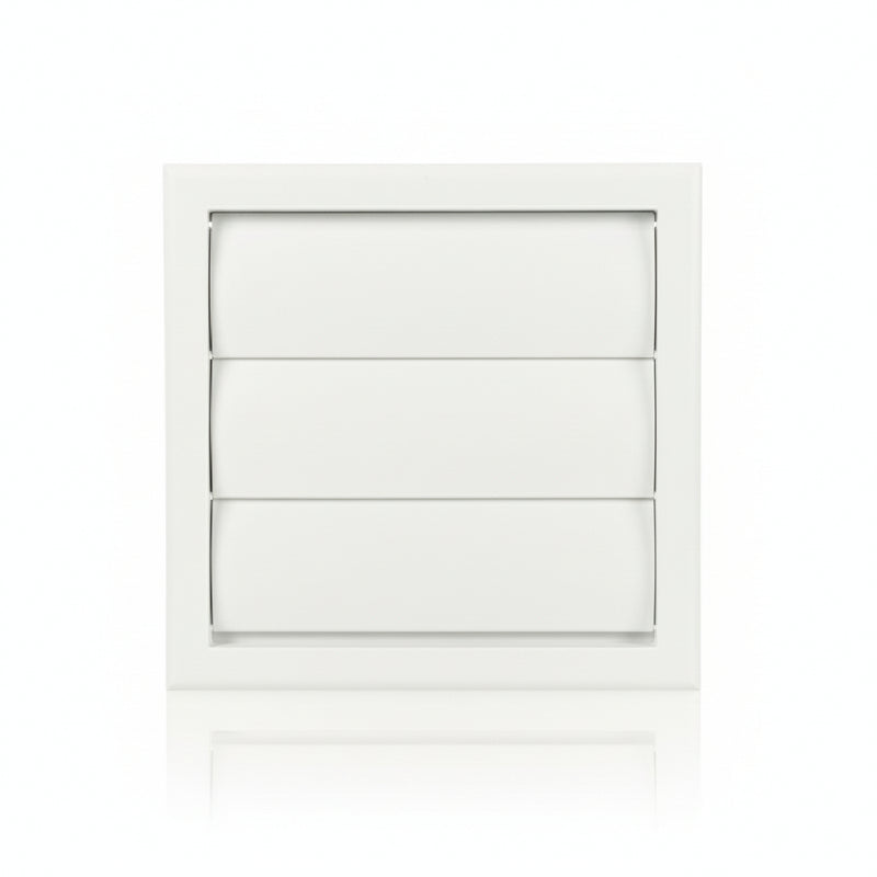 Blauberg Plastic Gravity Shutter Vent - 100mm - Brilliant White - DECOR155X155-100GWHITE, Image  of 3