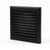 Blauberg Air Ventilation Louvred Grille 100mm Vented Fixed Blade - Black  - DECOR155X155-100SBLACK
