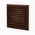 Blauberg Air Ventilation Louvred Grille 100mm Vented Fixed Blade - Brown - DECOR155X155-100SBROWN