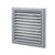 Blauberg Air Ventilation Louvred Grille 100mm Vented Fixed Blade - Slate Grey - DECOR155X155-100SGREY-SG